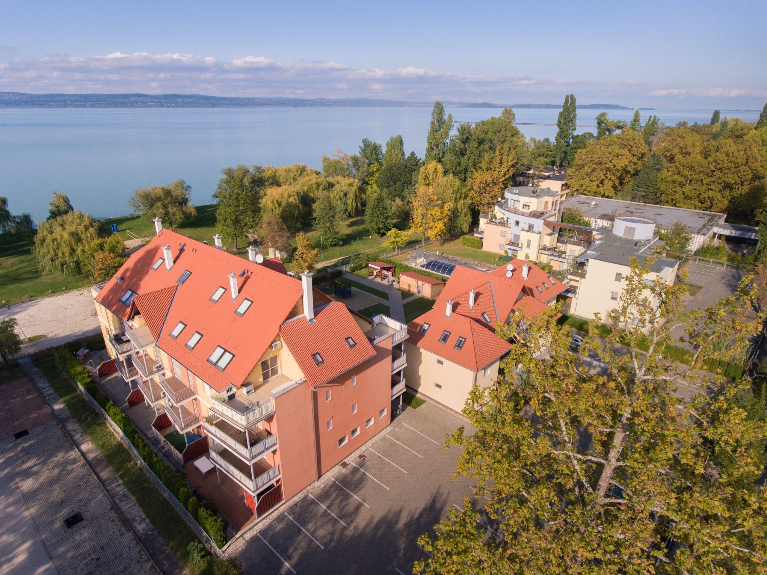 Balatonszemes madártávlatból