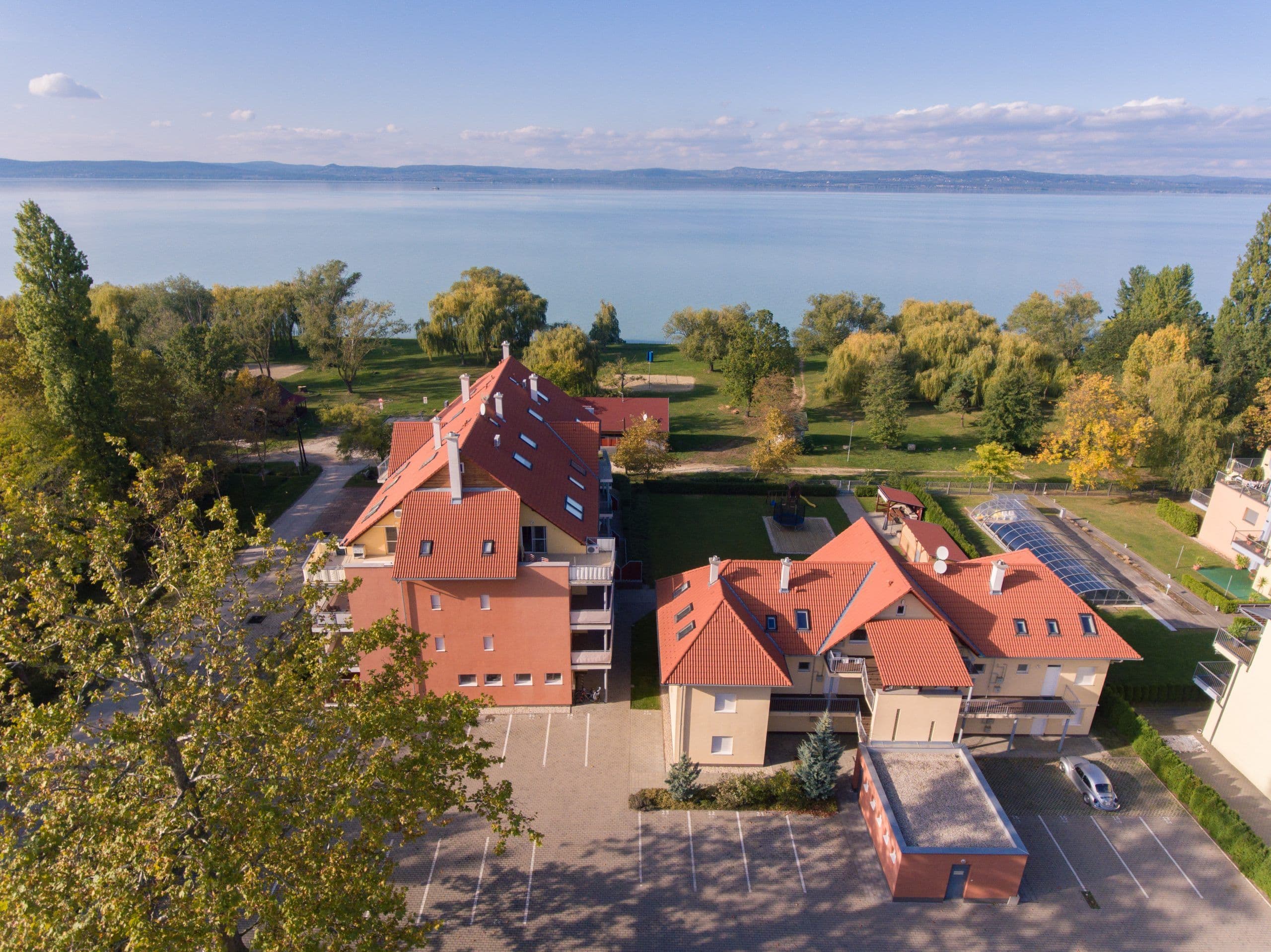 Balatonszemes madártávlatból